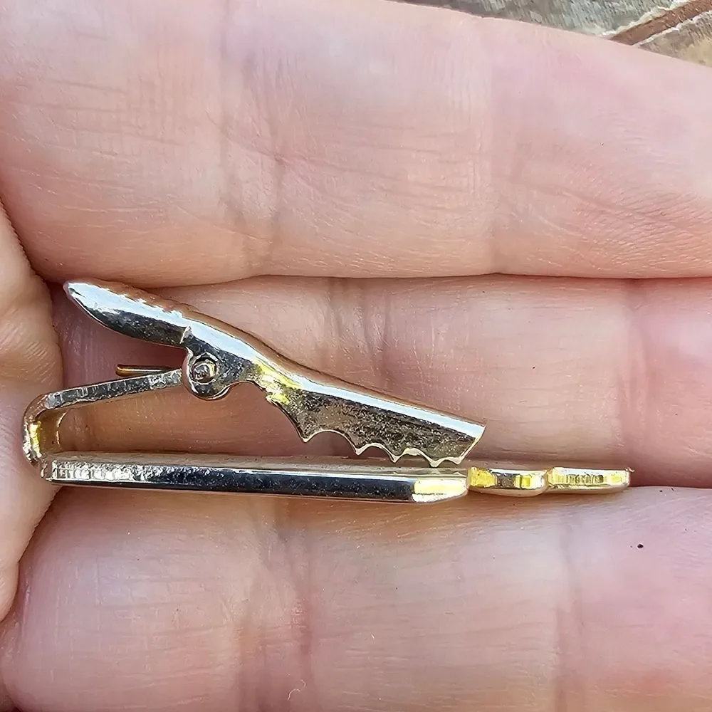 Vintage 1960s Gold Semi Truck Tie Bar